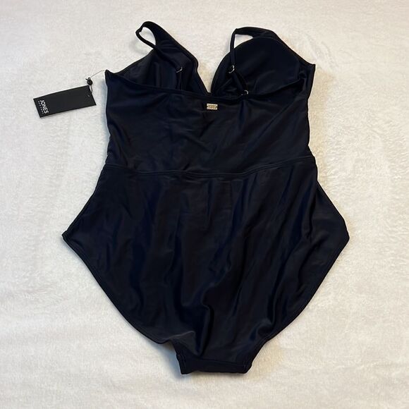 NWT Jones New York Slimming One Piece Swimsuit - Size XL - Picture 7 of 12